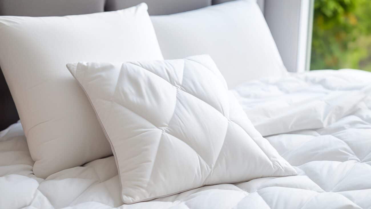 Bild von einem Kopfkissen in einem Bett bei KMK Monteure